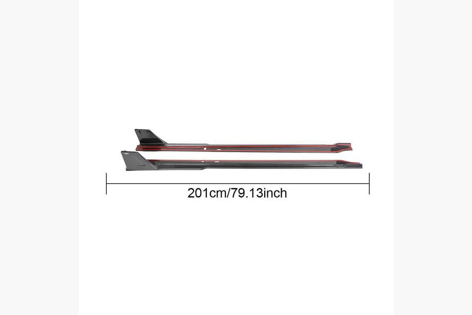 BMW 2 Serie G42 2021– Side skirt extensions V1 (voor G87, carbon) Foto 5