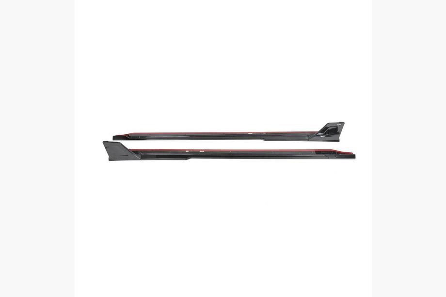 BMW 2 Serie G42 2021– Side skirt extensions V1 (voor G87, carbon) Foto 9