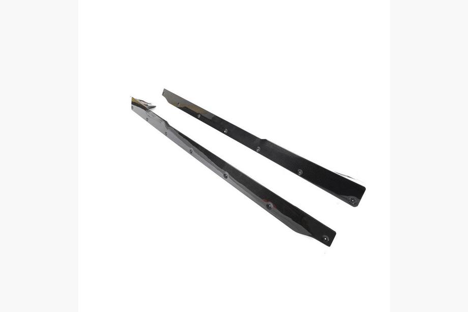 BMW 2 Serie G42 2021– Side skirt extensions V1 (voor G87, carbon) Foto 10