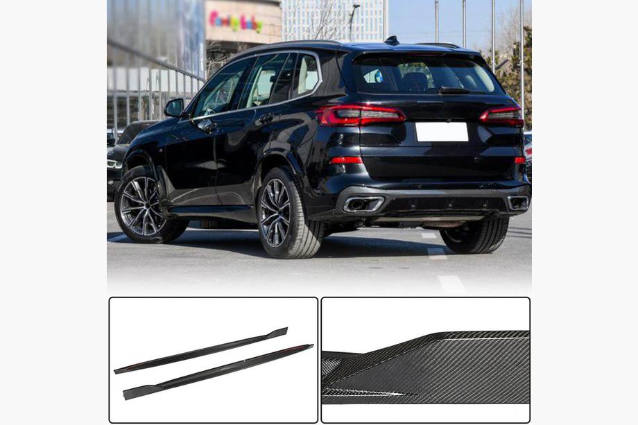 BMW X5 G05 2019–2026 Koolstof dorpellijsten V2 (echt carbon) Image