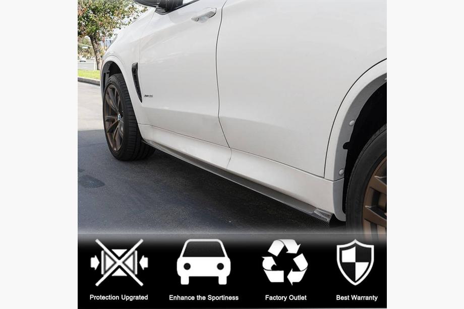 BMW X6 F16 2014–2019 Sideskirt extensions (voor F86, carbon) Foto 2