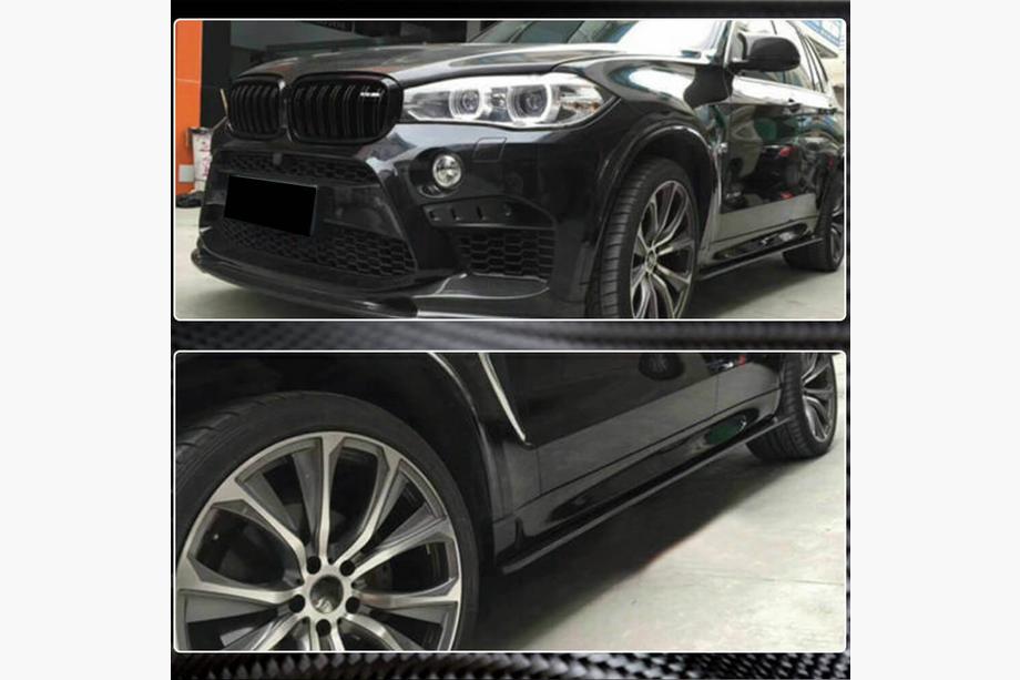 BMW X6 F16 2014–2019 Sideskirt extensions (voor F86, carbon) Foto 3