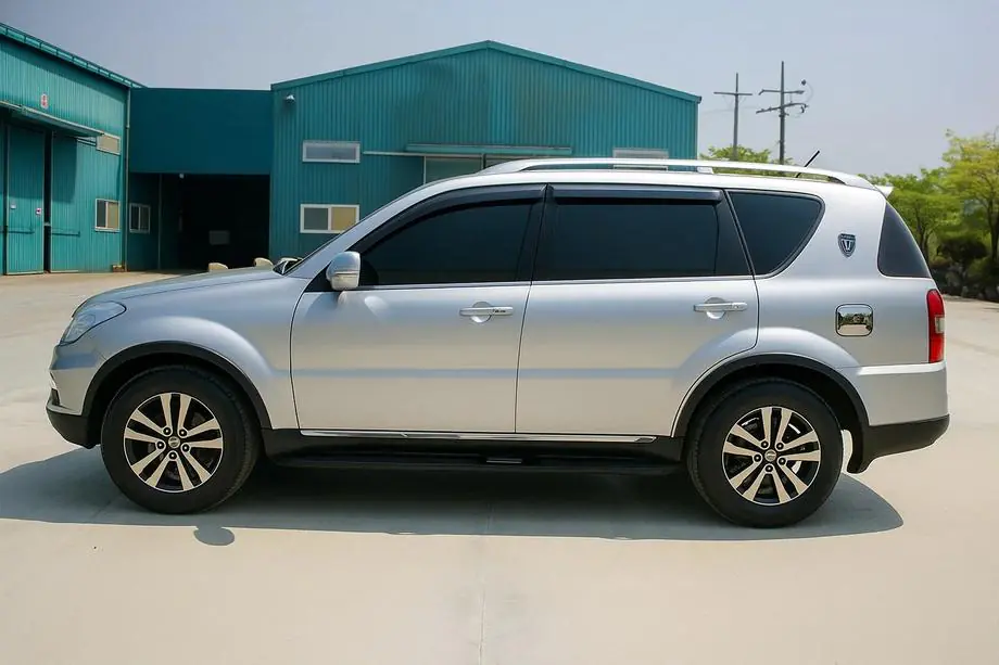 SsangYong Rexton I 2001–2017 Buitenste raamlijstenset (4-delig, RVS) Foto 3