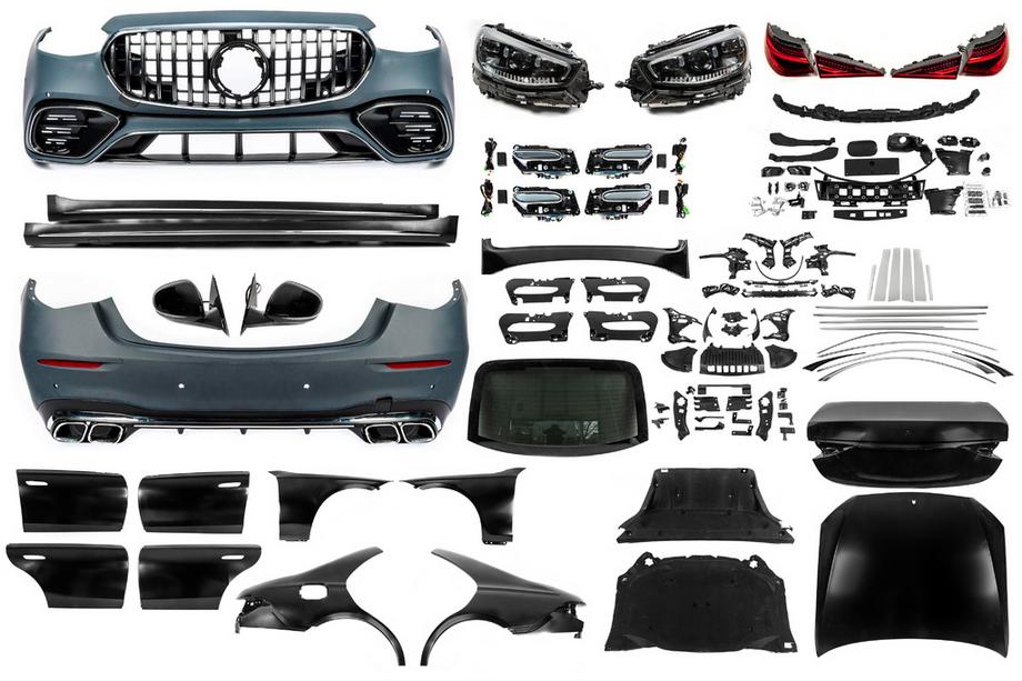 Mercedes S-class W221 2005–2013 Restyling kit voor W223 AMG S63 (met deurgrepen en inserts) Foto 1