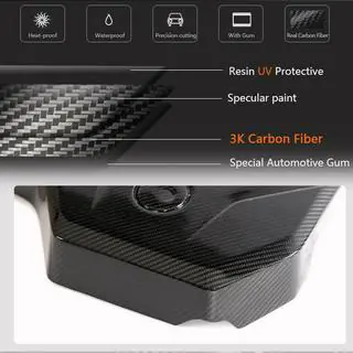 Motorafdekking droog carbon (2021-2023) foto 2