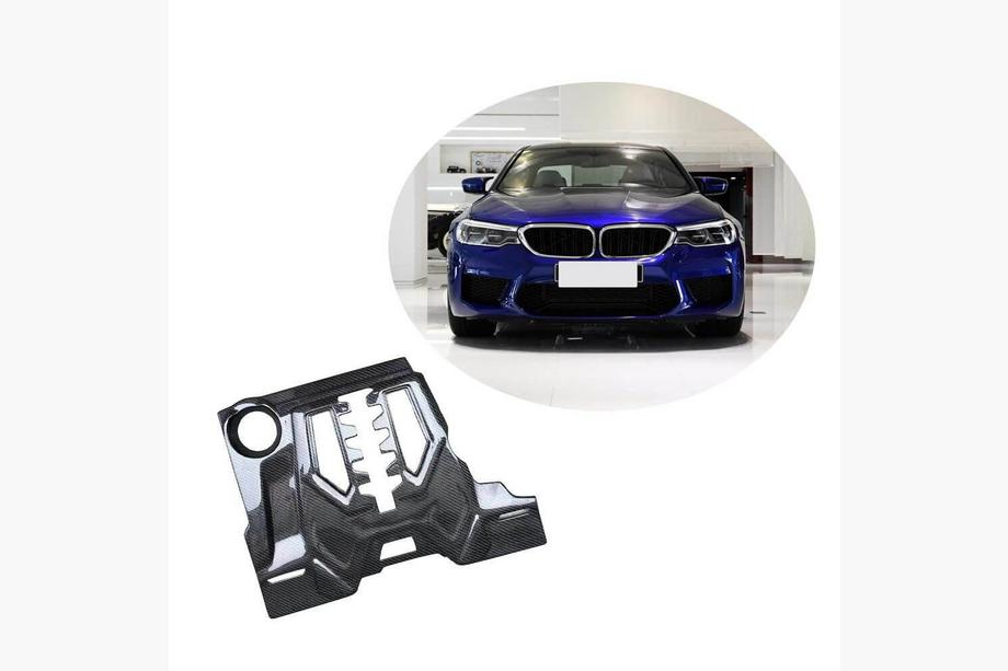 BMW 5 Serie G30/G31 2017–2023 Carbon motordeksel (voor F90) Foto 1
