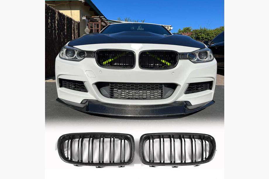 BMW 3 Serie F30/F31 2012–2019 Niergrilles M-Look V1 (Carbon) Image