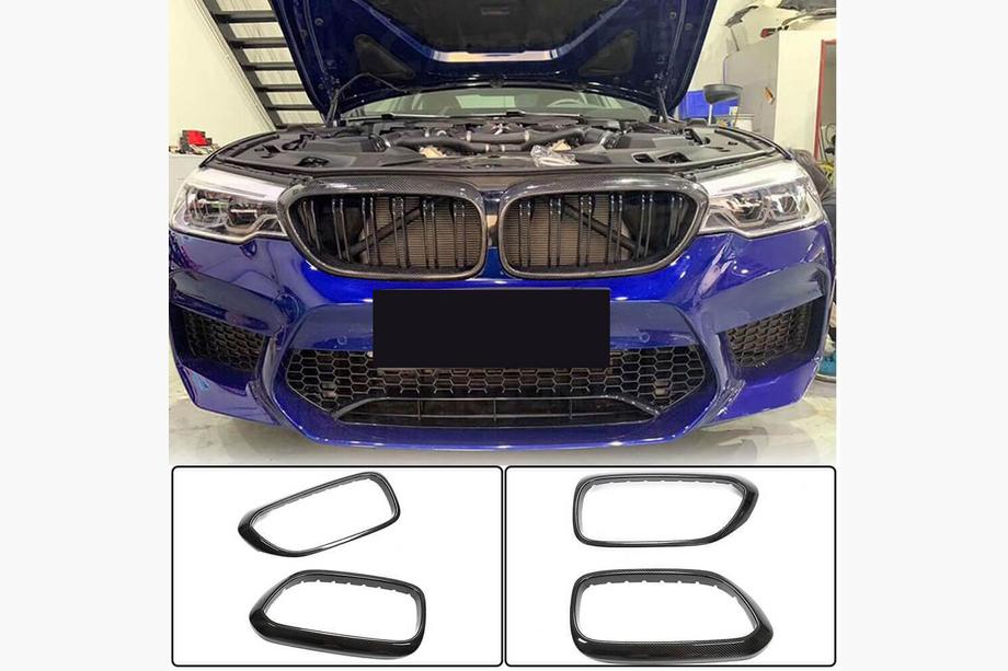 BMW 5 Serie G30/G31 2017–2023 Grillomlijsting (2017-2020, carbon) Image