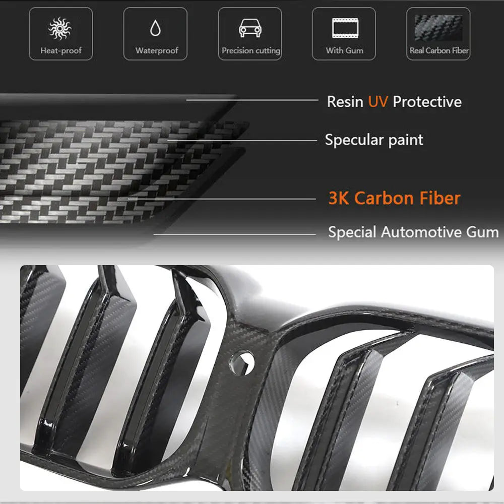 Nierengrilles M-Look V1 (2021-2023, droog carbon) foto 4