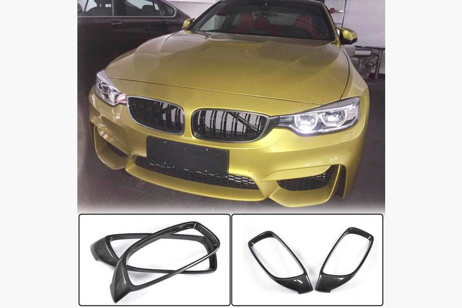 BMW 3 Serie F30/F31 2012–2019 Grillomlijsting (voor F80, carbon) Image