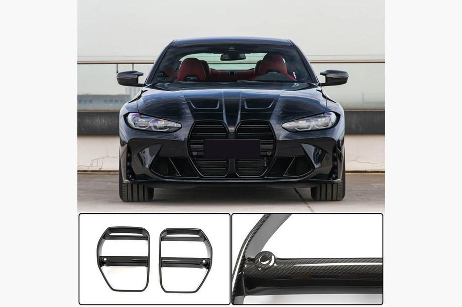 BMW 3 Serie G20/G21 2018– Niergrille V3 (voor G80, carbon) Foto 1