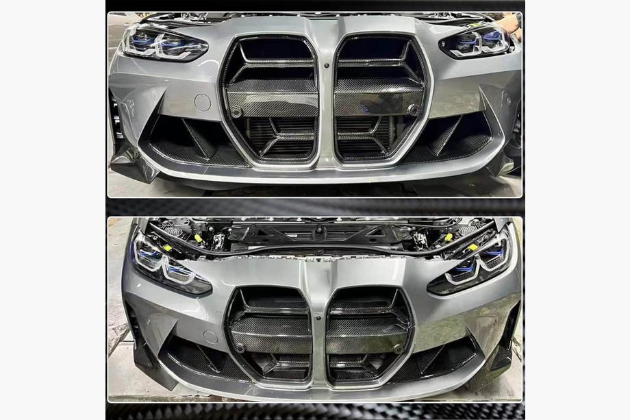 BMW 4-serie G22/23/26 2020– Luchtinlaten V1 (voor G82/G83, carbon) Foto 5