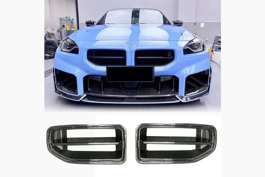 BMW 2 Serie G42 2021– Nierengrilles droog carbon (voor G87) Image