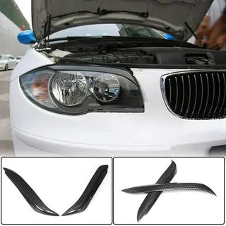 Koplampwimpers (Carbon) BMW 1 Serie E81/E82/E87/E88 2004–2011 foto 1