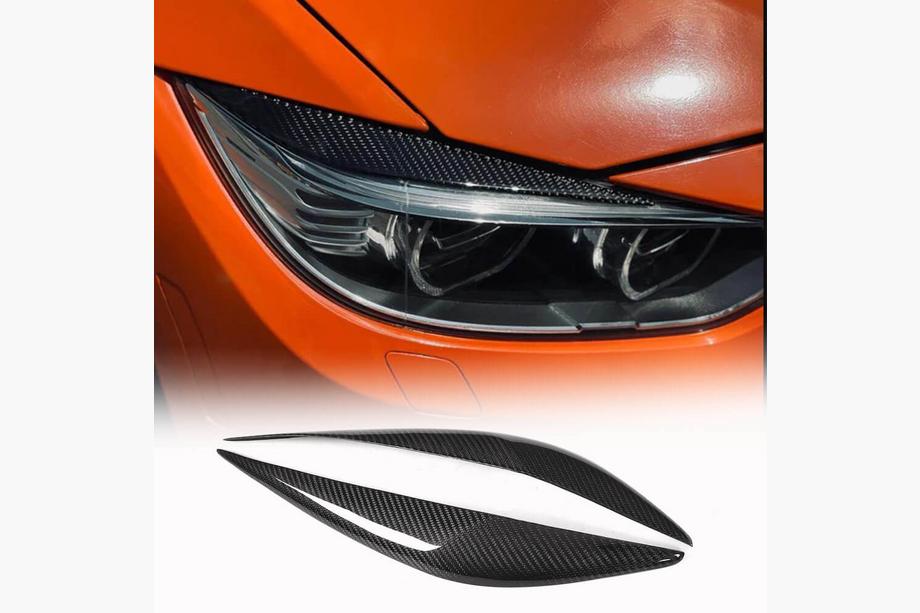 BMW 3 Serie F30/F31 2012–2019 Koplampwenkbrauwen V1 (voor F30, carbon) Foto 1