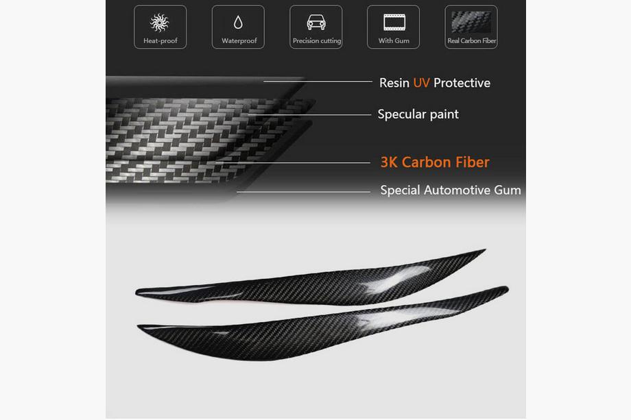 BMW 3 Serie F30/F31 2012–2019 Koplampwenkbrauwen V1 (voor F30, carbon) Foto 11