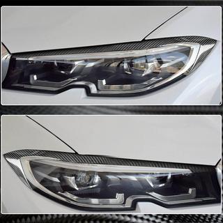 Koplampwimpers (2018-2022, Carbon) BMW 3 Serie G20/G21 2018– foto 4