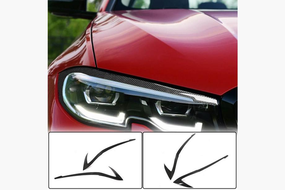 BMW 3 Serie G20/G21 2018– Koplampwimpers (2018-2022, Carbon) Foto 1