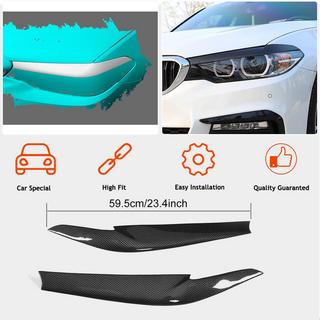 Koplampwimpers van droog carbon (2017-2020) BMW 5 Serie G30/G31 2017–2023 foto 2