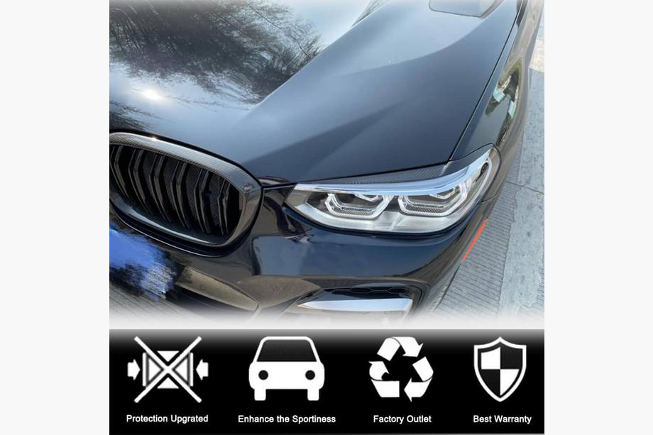 BMW X3 G01 2018– Koplampwimpers (2018-2021, Carbon) Foto 3