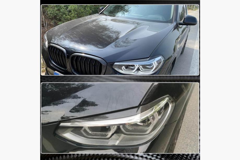 BMW X3 G01 2018– Koplampwimpers (2018-2021, Carbon) Foto 4