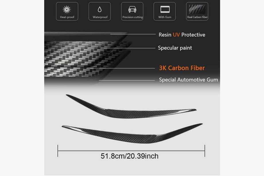 BMW X3 G01 2018– Koplampwimpers (2018-2021, Carbon) Foto 6