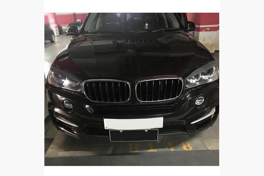 BMW X6 F16 2014–2019 Koplampwenkbrauwen droog carbon V2 Foto 3