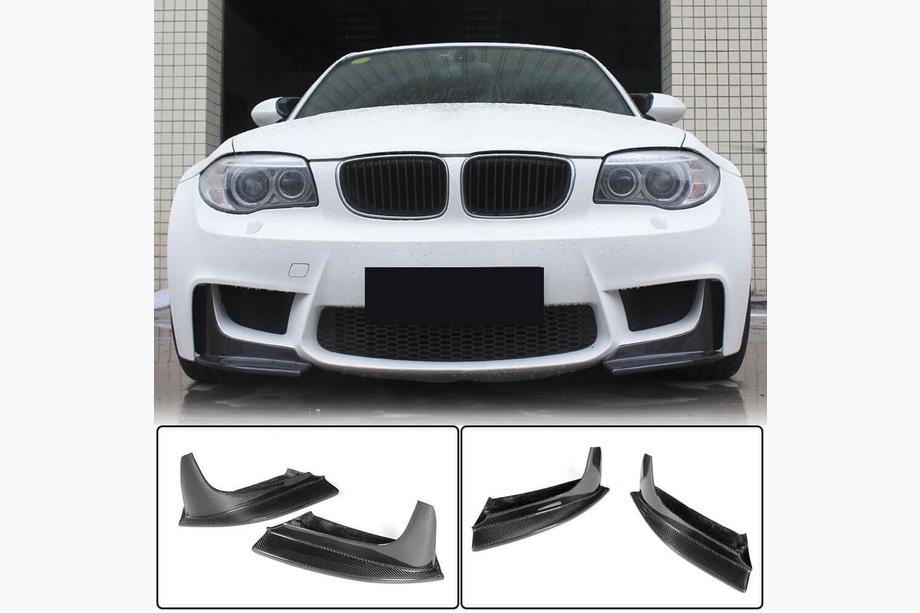 BMW 1 Serie E81/E82/E87/E88 2004–2011 Frontbumper flaps (voor 1M E82, carbon) Image