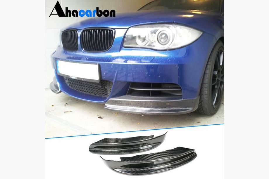 BMW 1 Serie E81/E82/E87/E88 2004–2011 Frontbumper flaps Flap (voor E82/E88 M-Sport, carbon) Foto 1