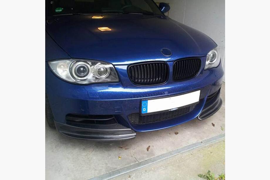 BMW 1 Serie E81/E82/E87/E88 2004–2011 Frontbumper flaps Flap (voor E82/E88 M-Sport, carbon) Foto 2