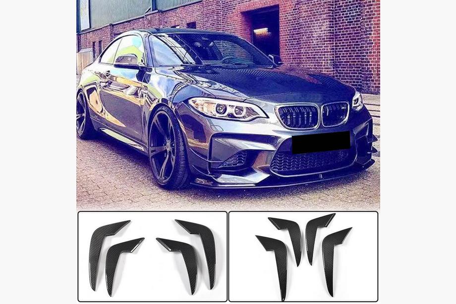 BMW 2-serie F22/F23 2014–2021 Frontbumper flaps Flap FRP V2 (voor F87 M2 2016-2020) Foto 1