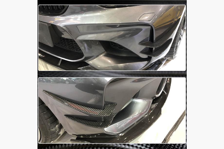 BMW 2-serie F22/F23 2014–2021 Frontbumper flaps Flap FRP V2 (voor F87 M2 2016-2020) Foto 4