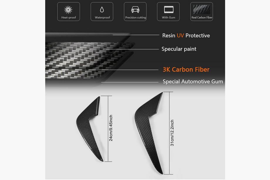 BMW 2-serie F22/F23 2014–2021 Frontbumper flaps Flap FRP V2 (voor F87 M2 2016-2020) Foto 5
