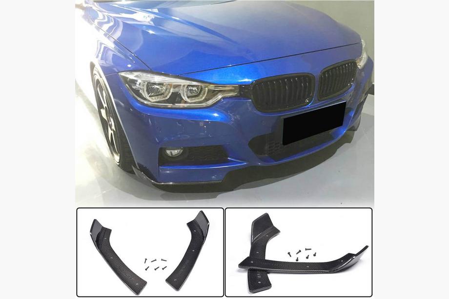 BMW 3 Serie F30/F31 2012–2019 Frontbumper flaps (voor F30 M-Sport, carbon) Foto 1