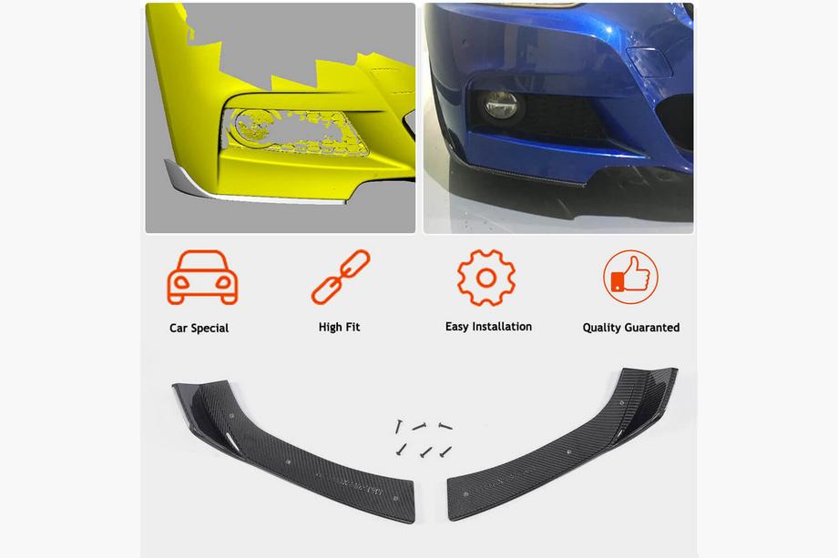 BMW 3 Serie F30/F31 2012–2019 Frontbumper flaps (voor F30 M-Sport, carbon) Foto 2