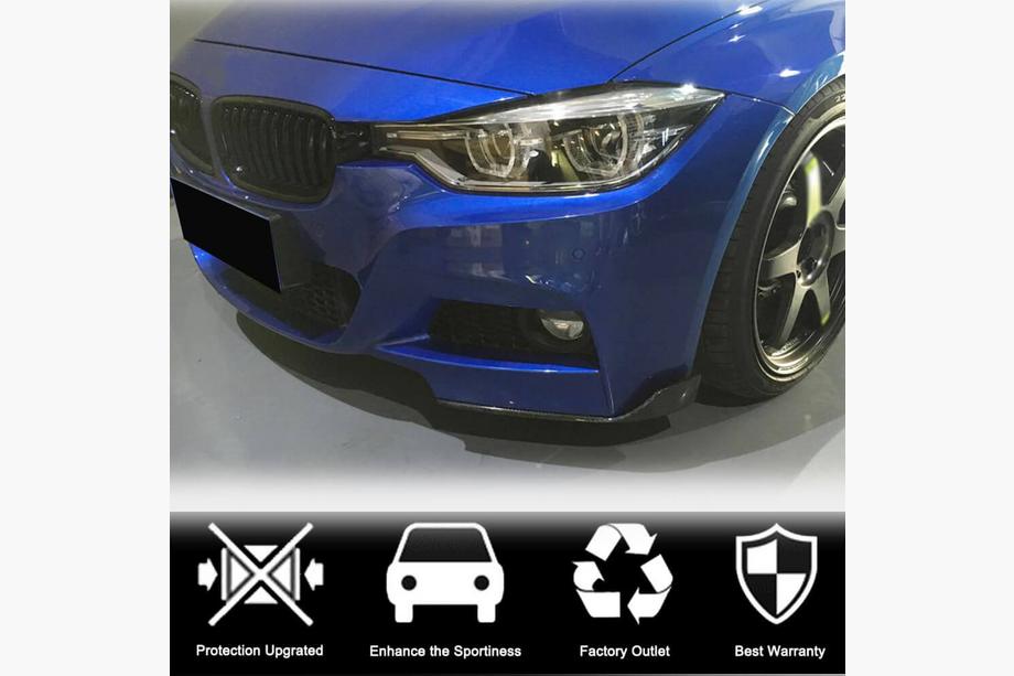 BMW 3 Serie F30/F31 2012–2019 Frontbumper flaps (voor F30 M-Sport, carbon) Foto 3