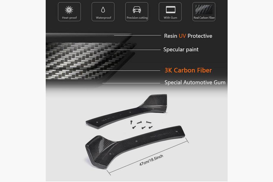 BMW 3 Serie F30/F31 2012–2019 Frontbumper flaps (voor F30 M-Sport, carbon) Foto 6