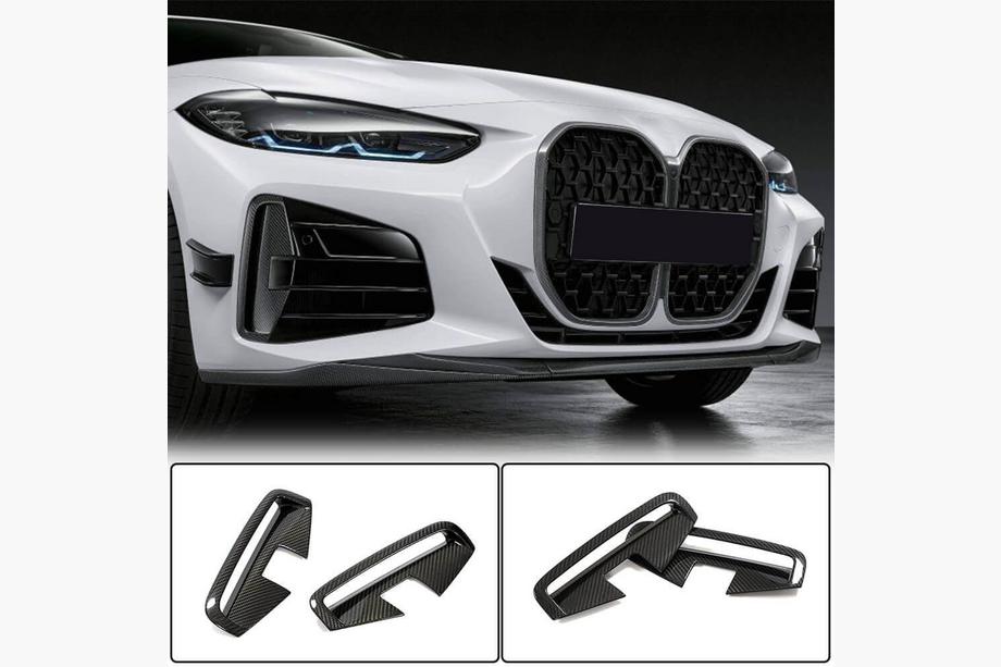 BMW 4-serie G22/23/26 2020– Frontlip voorbumper (voor G22/G23 M-Sport, carbon) Image