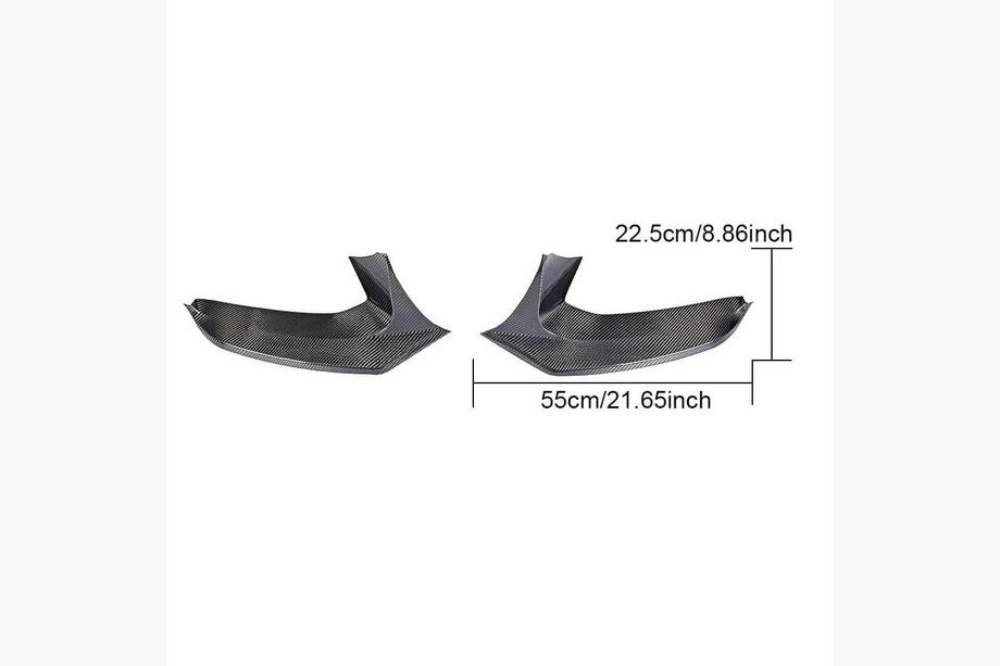 BMW 5 Serie G30/G31 2017–2023 Frontbumper flaps Flap V1 (voor M-Sport 2017-2020, carbon) Foto 6