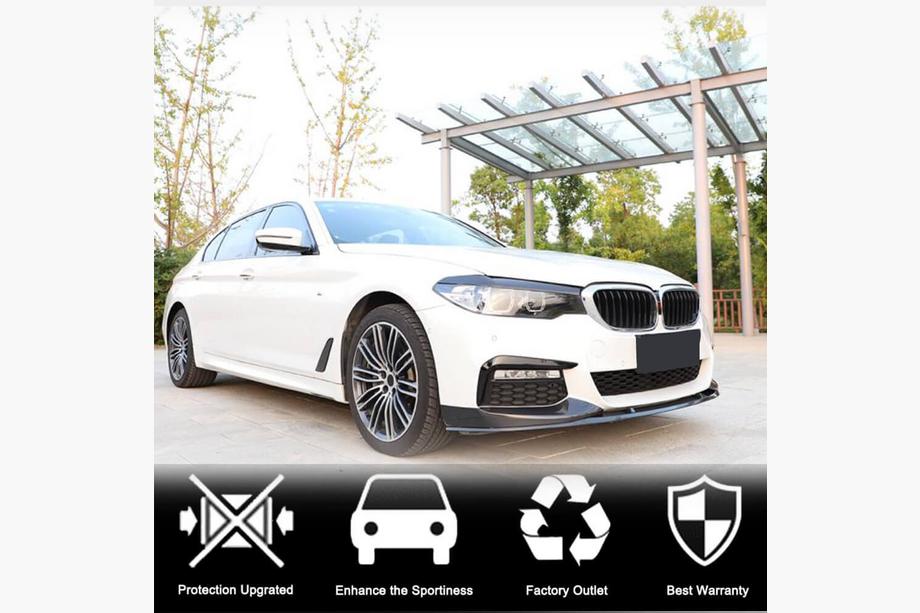 BMW 5 Serie G30/G31 2017–2023 Carbon frontbumper flaps V4 (voor M-Sport 2017-2020) Foto 3