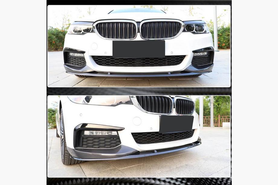 BMW 5 Serie G30/G31 2017–2023 Carbon frontbumper flaps V4 (voor M-Sport 2017-2020) Foto 4