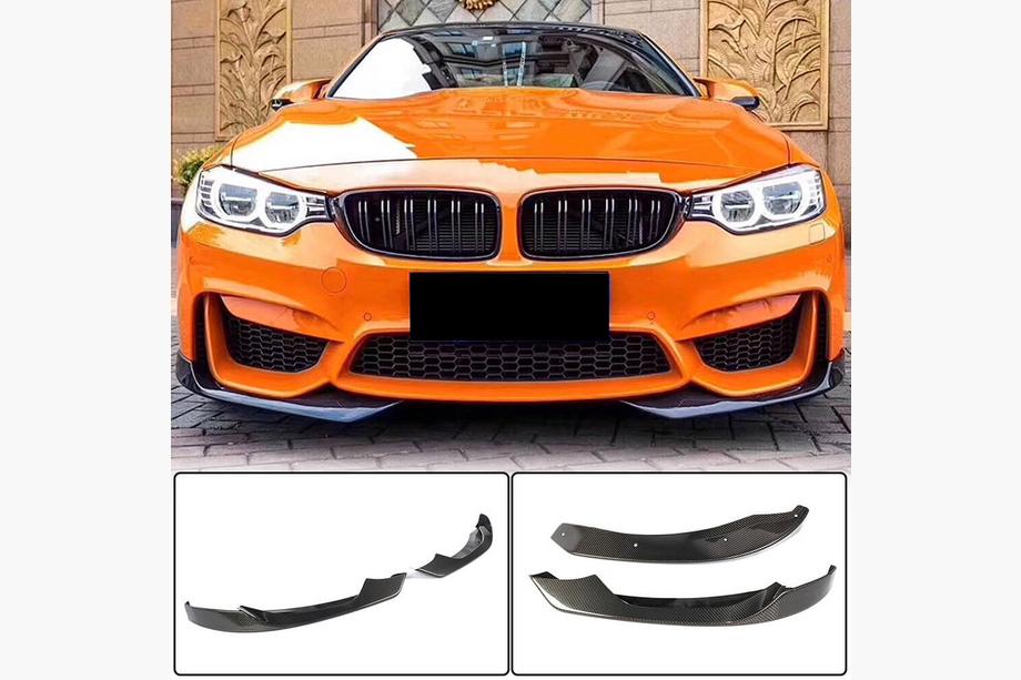 BMW 3 Serie F30/F31 2012–2019 Frontbumper lipspoiler flaps Flap V1 (voor F80, carbon) Image