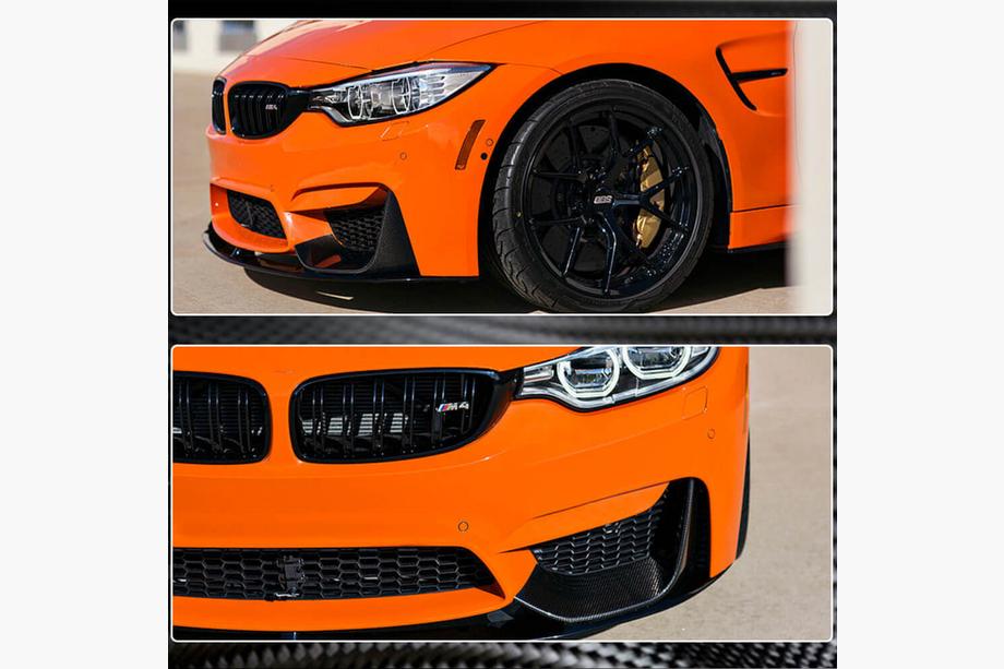 BMW 3 Serie F30/F31 2012–2019 Voorbumper flaps Flap V4 (voor F80, carbon) Foto 9