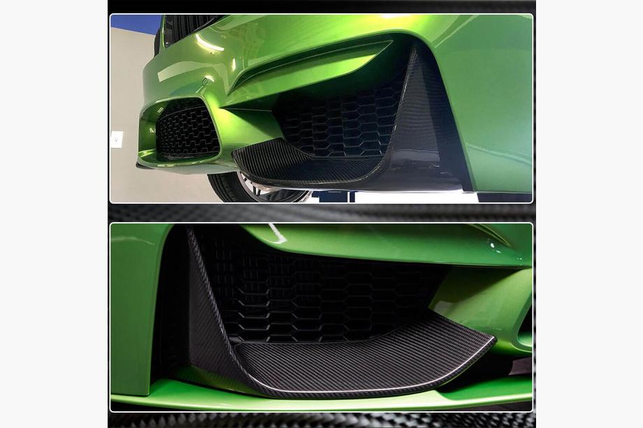 BMW 3 Serie F30/F31 2012–2019 Voorbumper flaps Flap V4 (voor F80, carbon) Foto 10