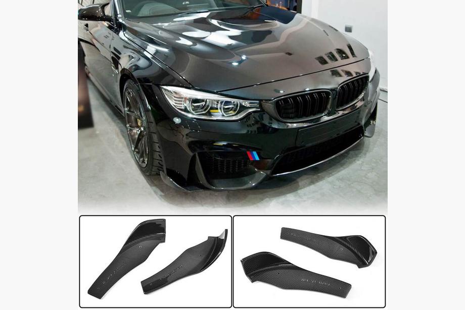 BMW 4 Serie F32/F33/F36 2012–2020 Frontbumper lip Flap V1 (voor F82/F83, carbon) Foto 1