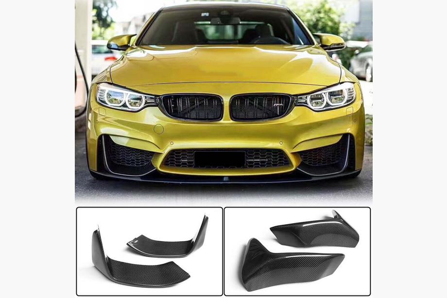 BMW 4 Serie F32/F33/F36 2012–2020 Frontsplitter lip Flap V4 (voor F82/F83, carbon) Image