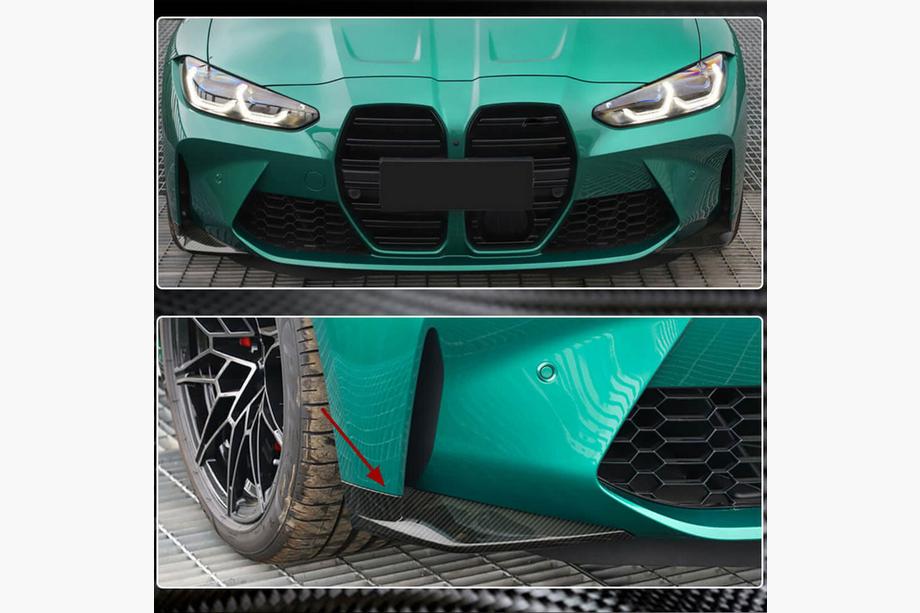 BMW 4-serie G22/23/26 2020– Frontbumper flaps Flap (voor G82/G83, carbon) Foto 2