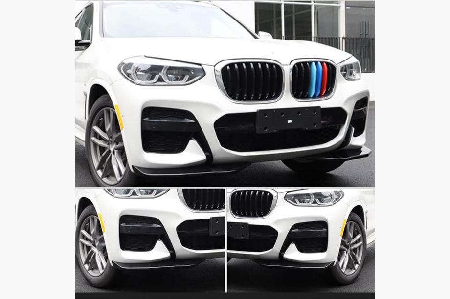 BMW X3 G01 2018– Front bumper lip Flap ABS V2 (voor originele M-Sport 2018-2021) Foto 2