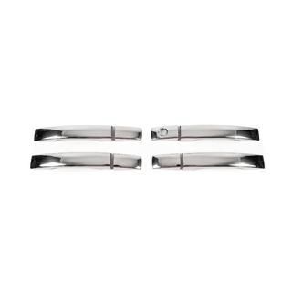 Deurgreep covers (set 4 stuks, RVS) Ssang Yong Rodius foto 1