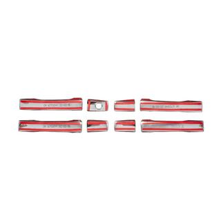 Deurgreep covers (set 4 stuks, RVS) Ssang Yong Rodius foto 4
